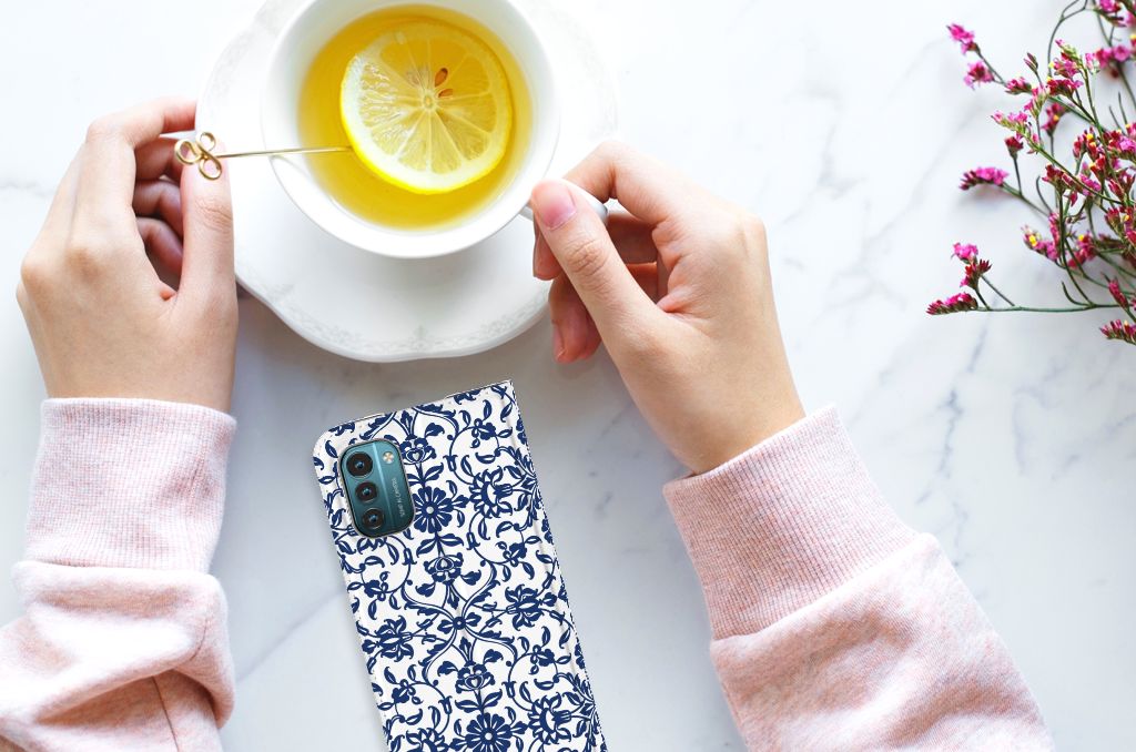 Nokia G11 | G21 Smart Cover Flower Blue - B2C Telecom