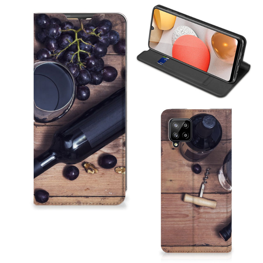 Samsung Galaxy A42 Flip Style Cover Wijn