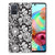 Samsung Galaxy A71 TPU Case Black Flowers
