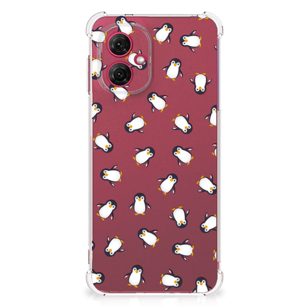 Doorzichtige Silicone Hoesje voor Motorola Moto G55 Pinguïn