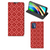 Motorola Moto G9 Plus Hoesje met Magneet Batik Rood - B2C Telecom