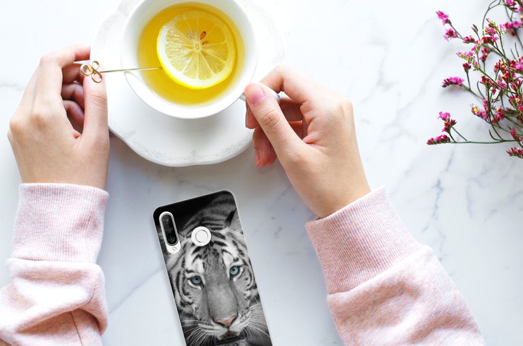 Huawei P30 Lite TPU Hoesje Tijger