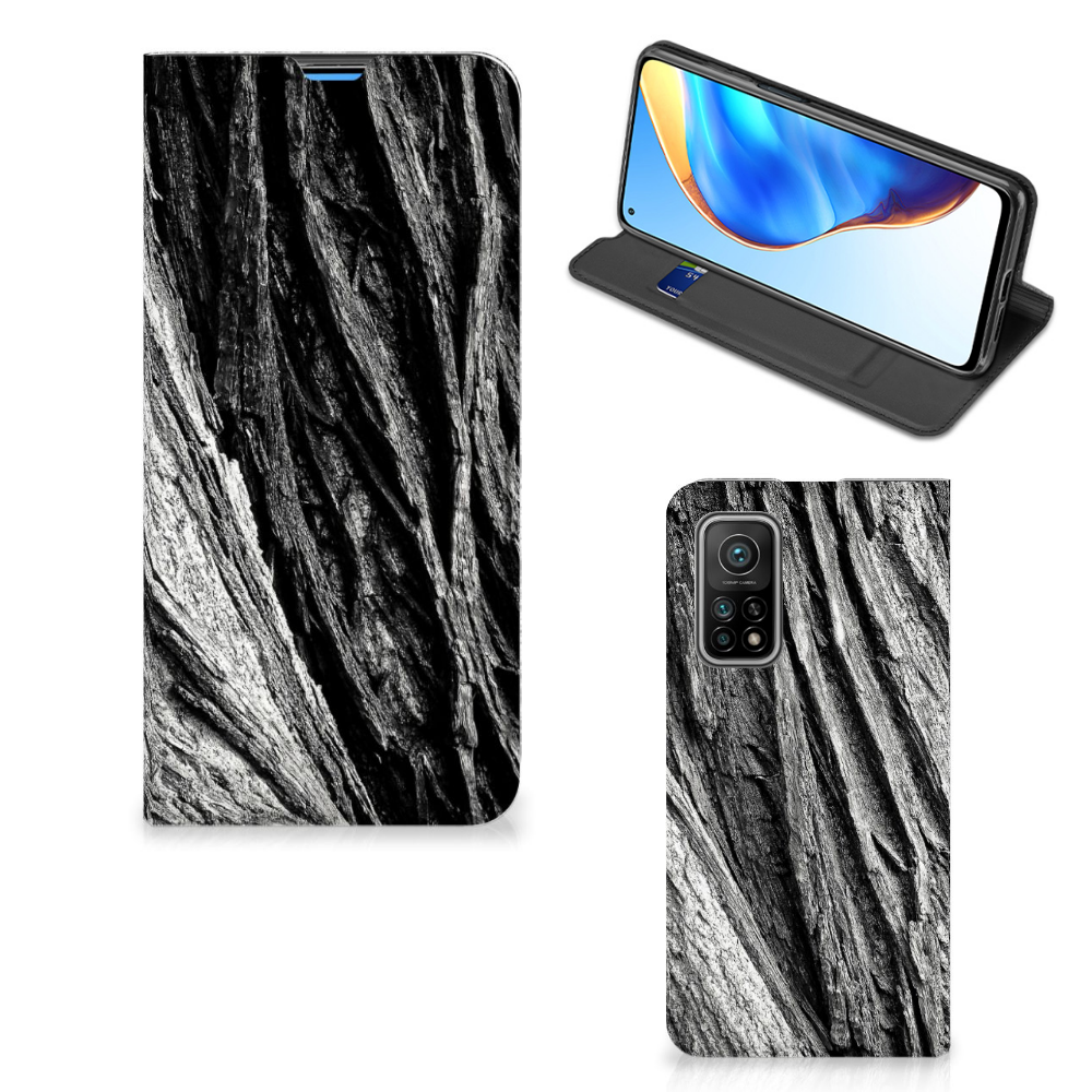 Book Wallet Case Xiaomi Mi 10T | 10T Pro Boomschors Grijs - B2C Telecom