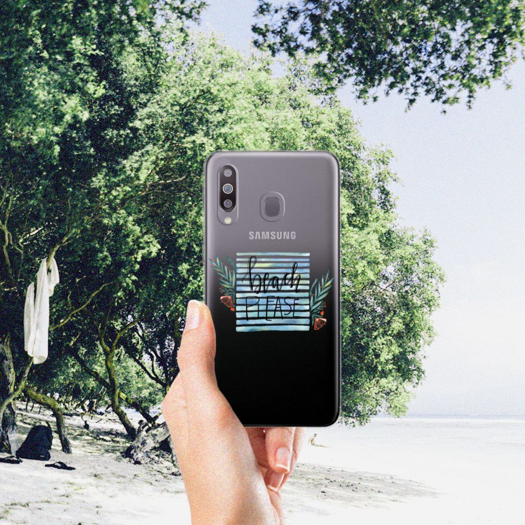 Samsung Galaxy M30 Telefoonhoesje met Naam Boho Beach