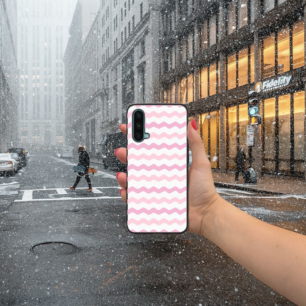 OnePlus Nord CE 5G Back Case Waves Roze B2C Telecom