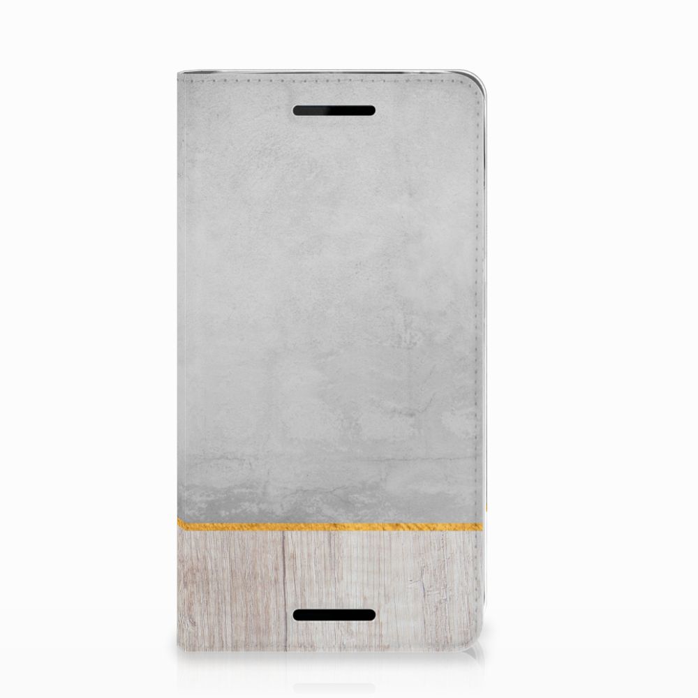 Nokia 2.1 2018 Book Wallet Case Wood Concrete