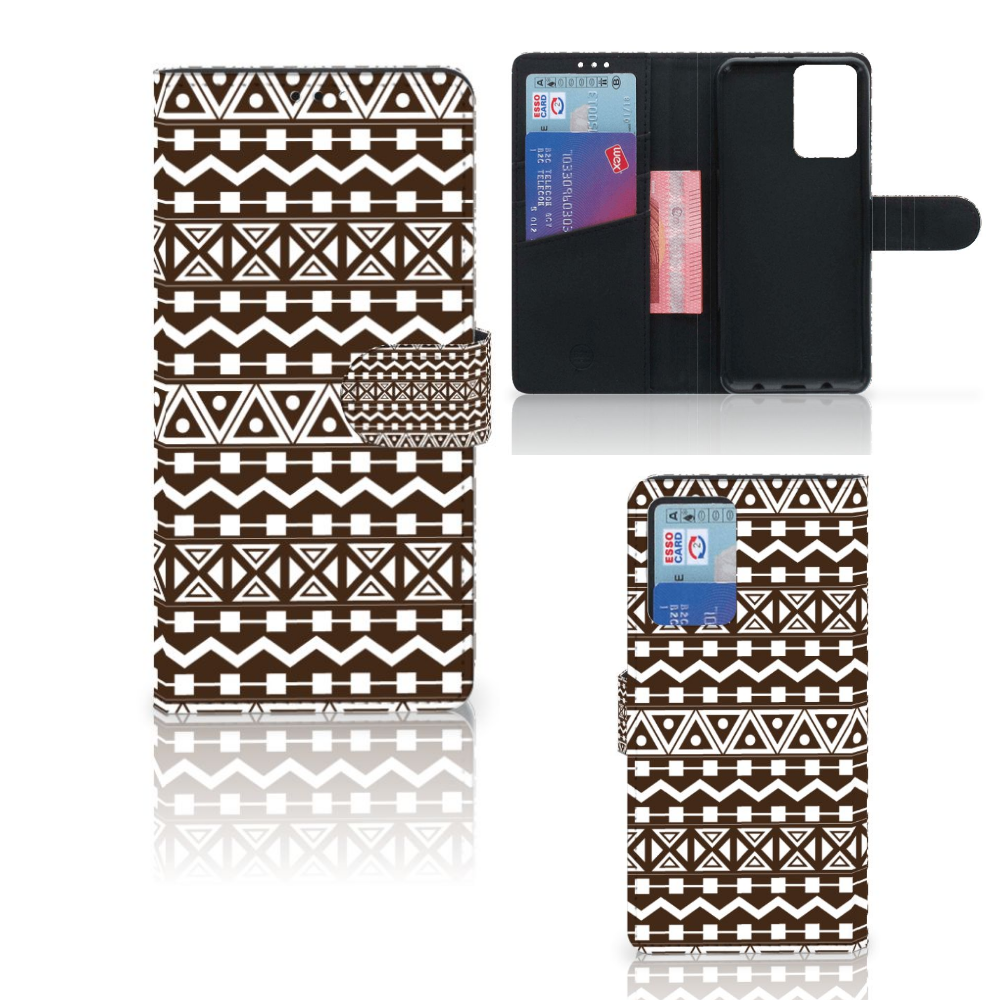 Xiaomi Redmi Note 10 Pro Telefoon Hoesje Aztec Brown