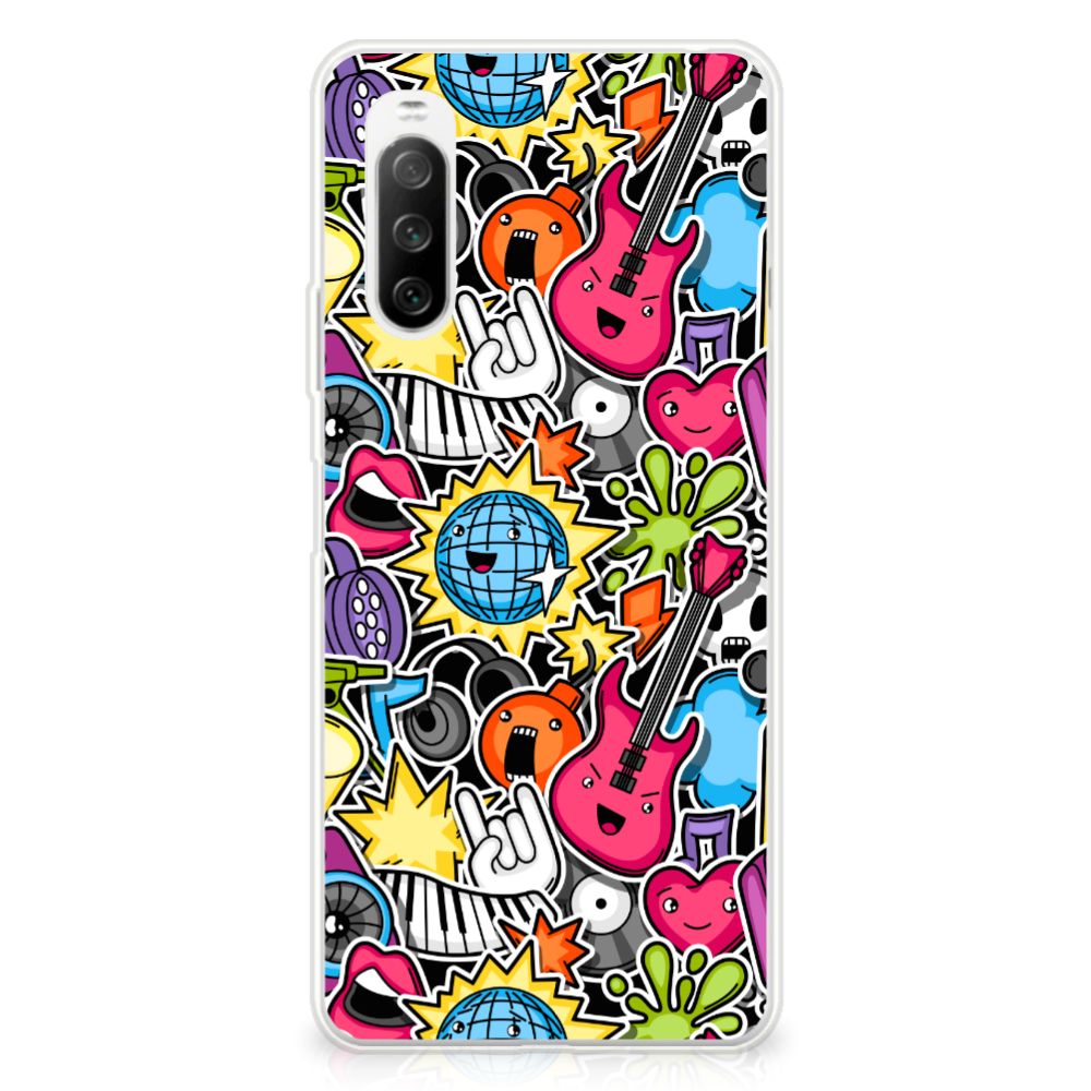 Sony Xperia 10 III Silicone Back Cover Punk Rock B2C Telecom