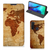 Motorola Moto G Pro Book Cover Wereldkaart - B2C Telecom