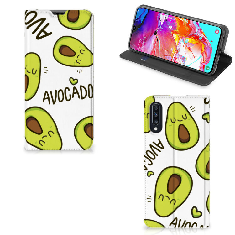 Samsung Galaxy A70 Magnet Case Avocado Singing