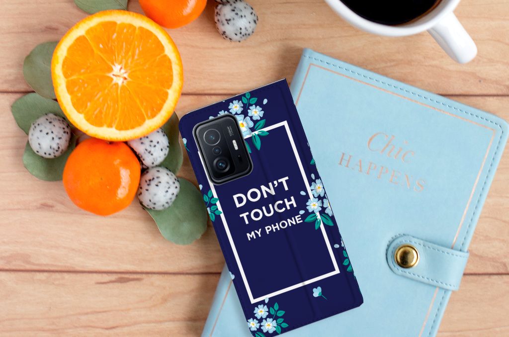 Xiaomi 11T | Xiaomi 11T Pro Design Case Flowers Blue DTMP - B2C Telecom
