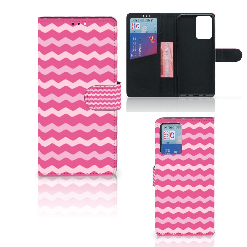 Xiaomi Redmi Note 10 Pro Telefoon Hoesje Waves Pink