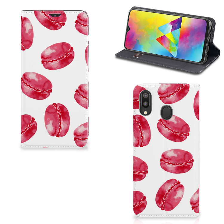 Samsung Galaxy M20 Flip Style Cover Pink Macarons
