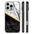 iPhone 16 Pro Marmeren Print Telefoonhoesje Marmer Wit Zwart - Origineel Cadeau Man
