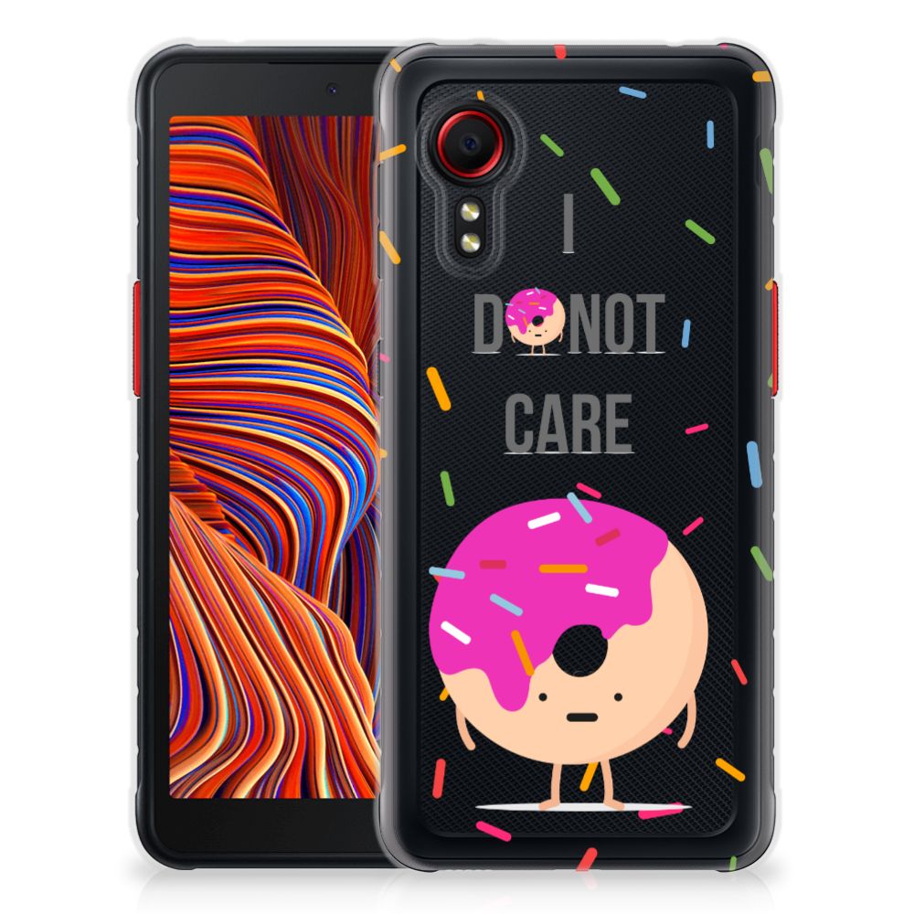 Samsung Galaxy Xcover 5 Siliconen Case Donut Roze