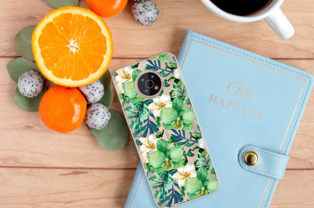 Nokia G50 TPU Case Orchidee Groen B2C Telecom