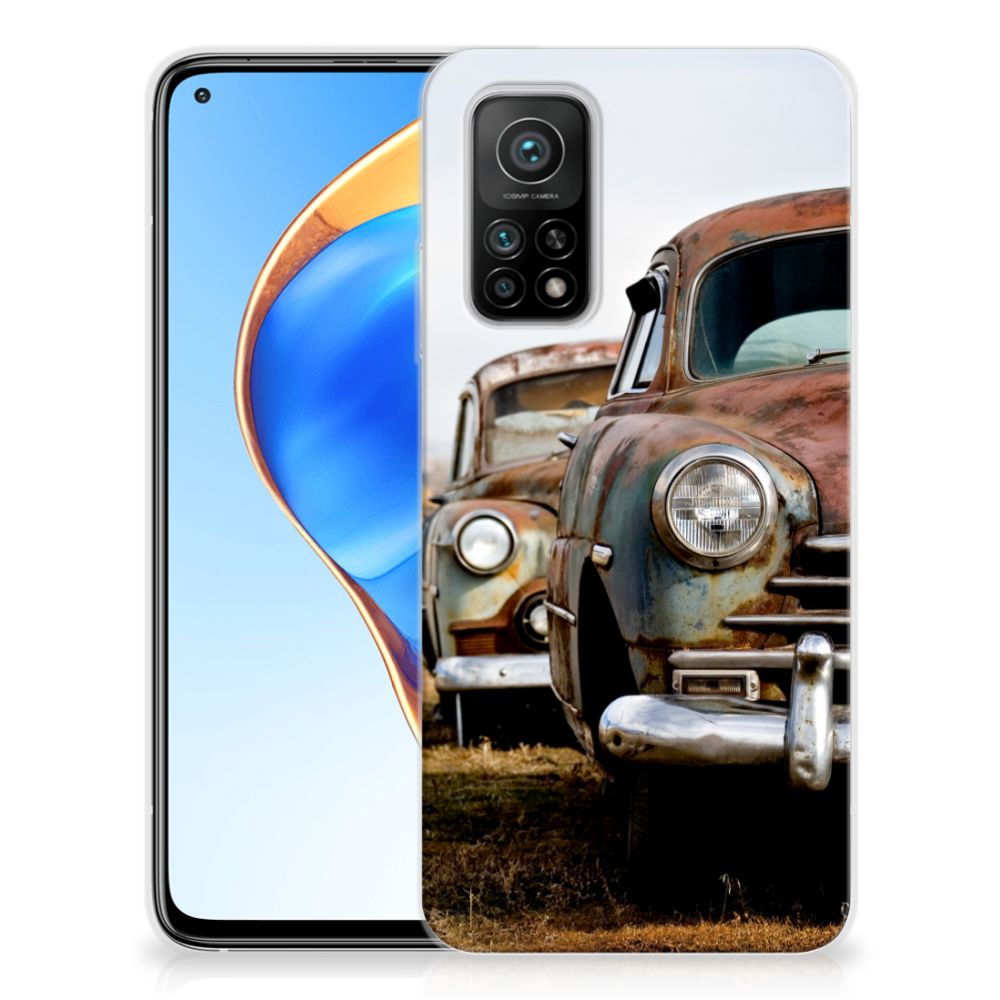Xiaomi Mi 10T | 10T Pro Siliconen Hoesje met foto Vintage Auto B2C Telecom