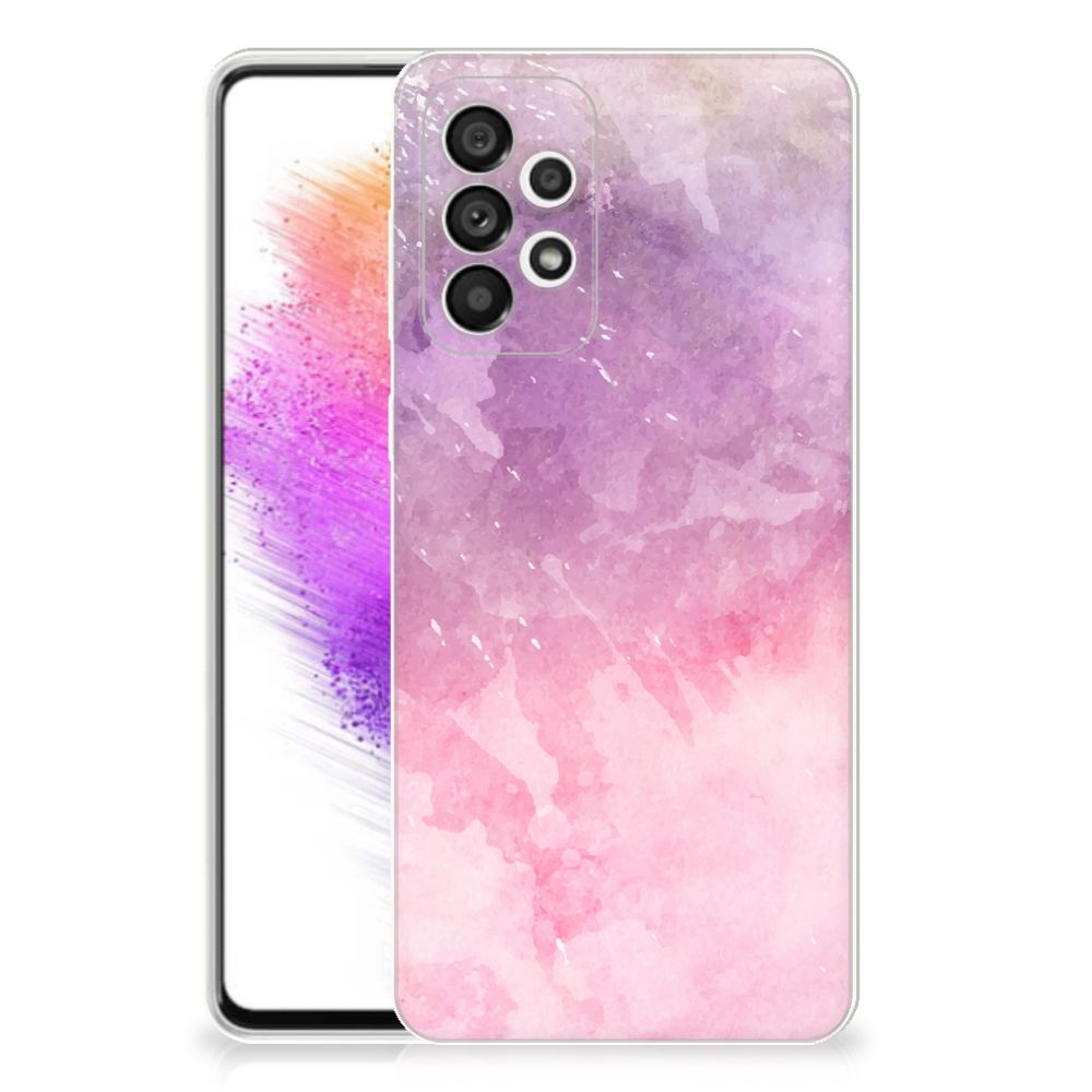 Hoesje maken Samsung Galaxy A73 5G Pink Purple Paint B2C Telecom