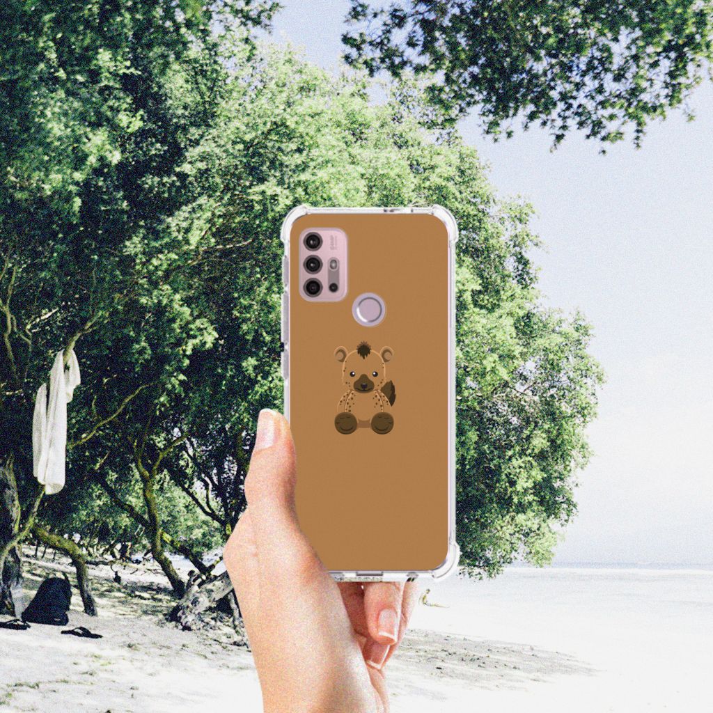 Motorola Moto G30 | G20 | G10 Stevig Bumper Hoesje Baby Hyena B2C Telecom