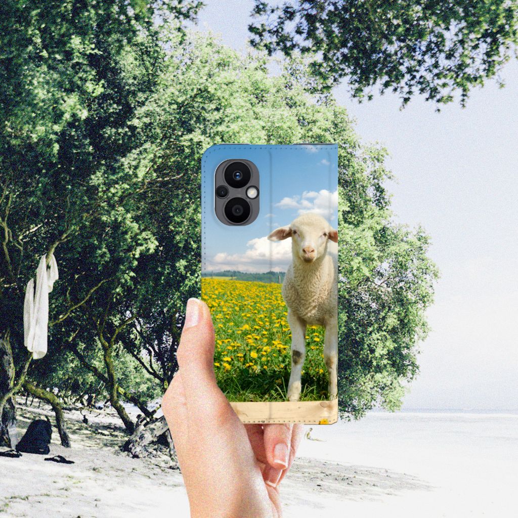 OPPO Reno8 Lite Hoesje maken Schaap en Lammetje - B2C Telecom