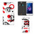 Mobiel BookCase Huawei Y5 2 | Y6 Compact Skull Red