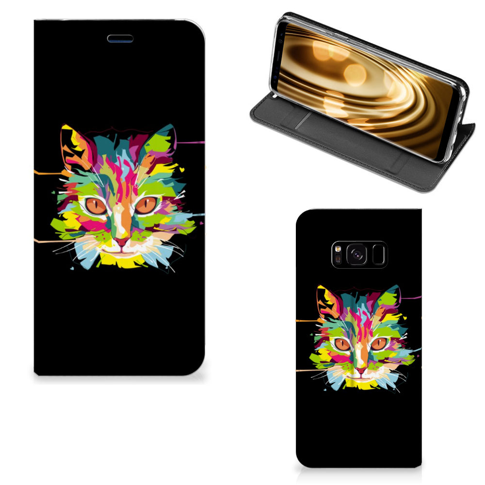 Samsung Galaxy S8 Magnet Case Cat Color
