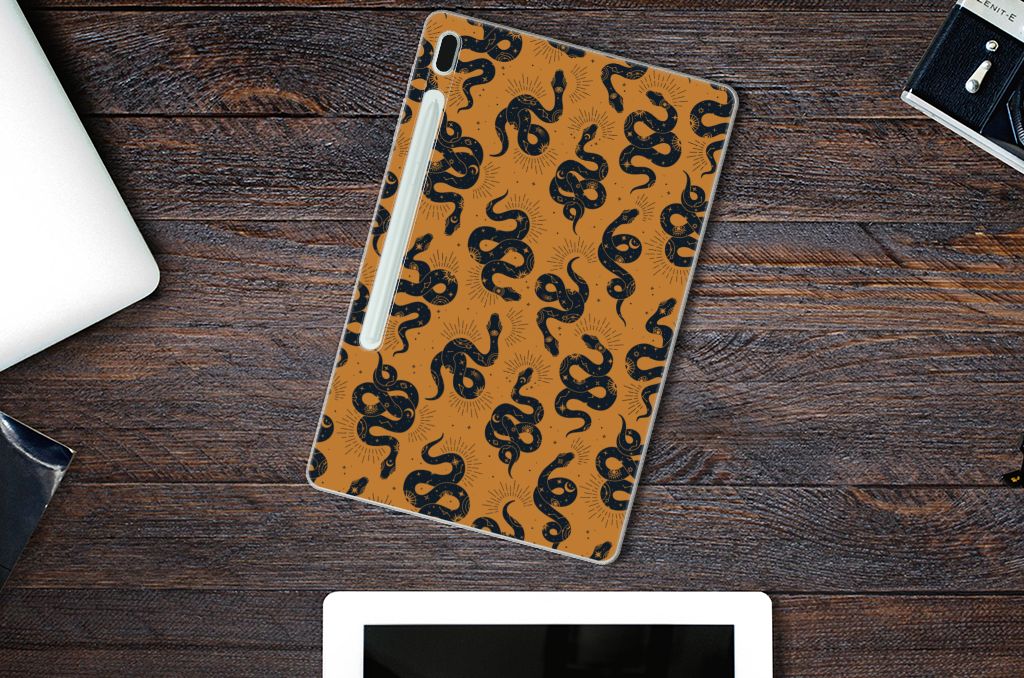 Back Case voor Samsung Galaxy Tab S7FE Snakes - B2C Telecom