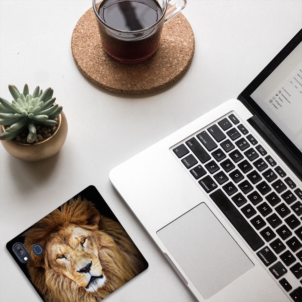 Samsung Galaxy A40 Hoesje maken Leeuw