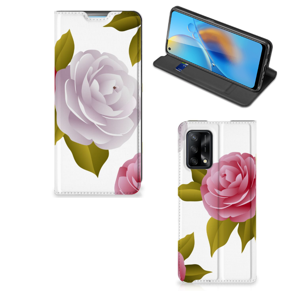 OPPO A74 4G Smart Cover Roses - B2C Telecom