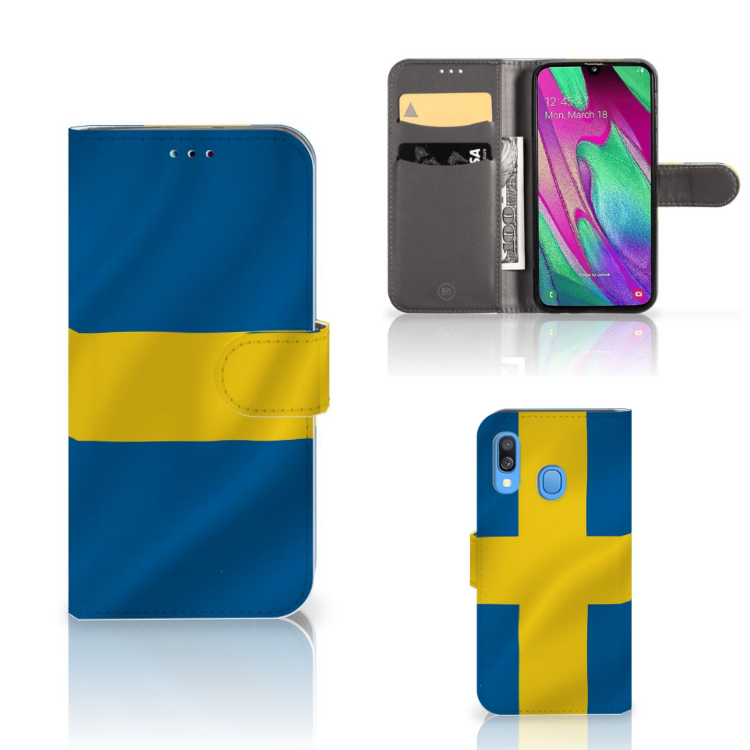 Samsung Galaxy A40 Bookstyle Case Zweden