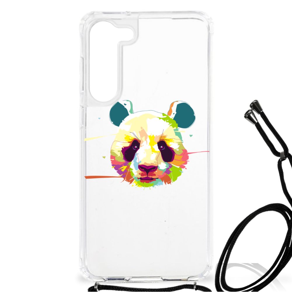 Samsung Galaxy S23 Plus Stevig Bumper Hoesje Panda Color