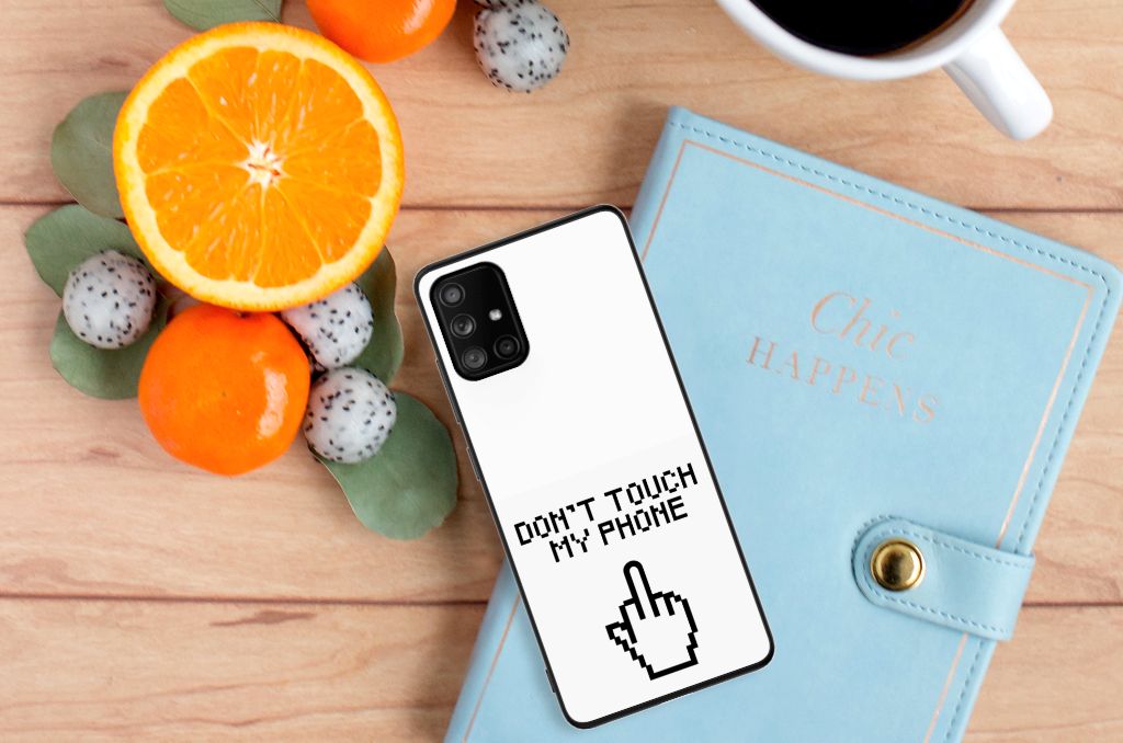Samsung Galaxy A71 Telefoon Hoesje Finger Don't Touch My Phone B2C Telecom