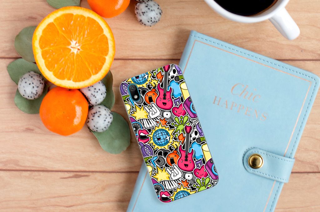 Huawei Y5 (2019) Silicone Back Cover Punk Rock