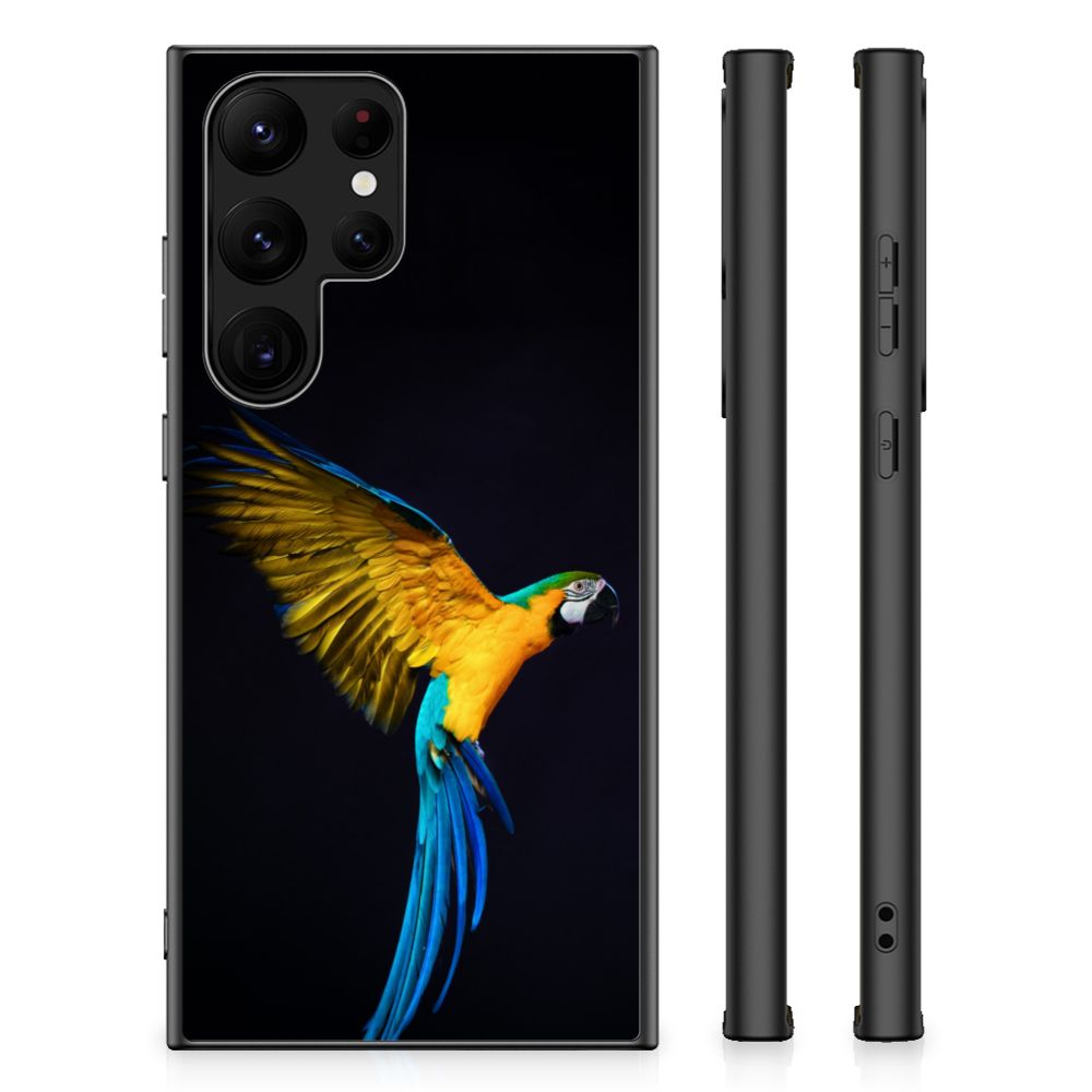 Samsung Galaxy S23 Ultra Dierenprint Telefoonhoesje Papegaai B2C Telecom