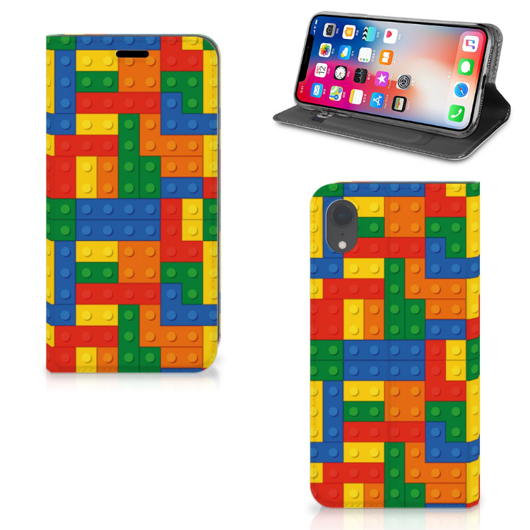 Apple iPhone Xr Hoesje met Magneet Blokken