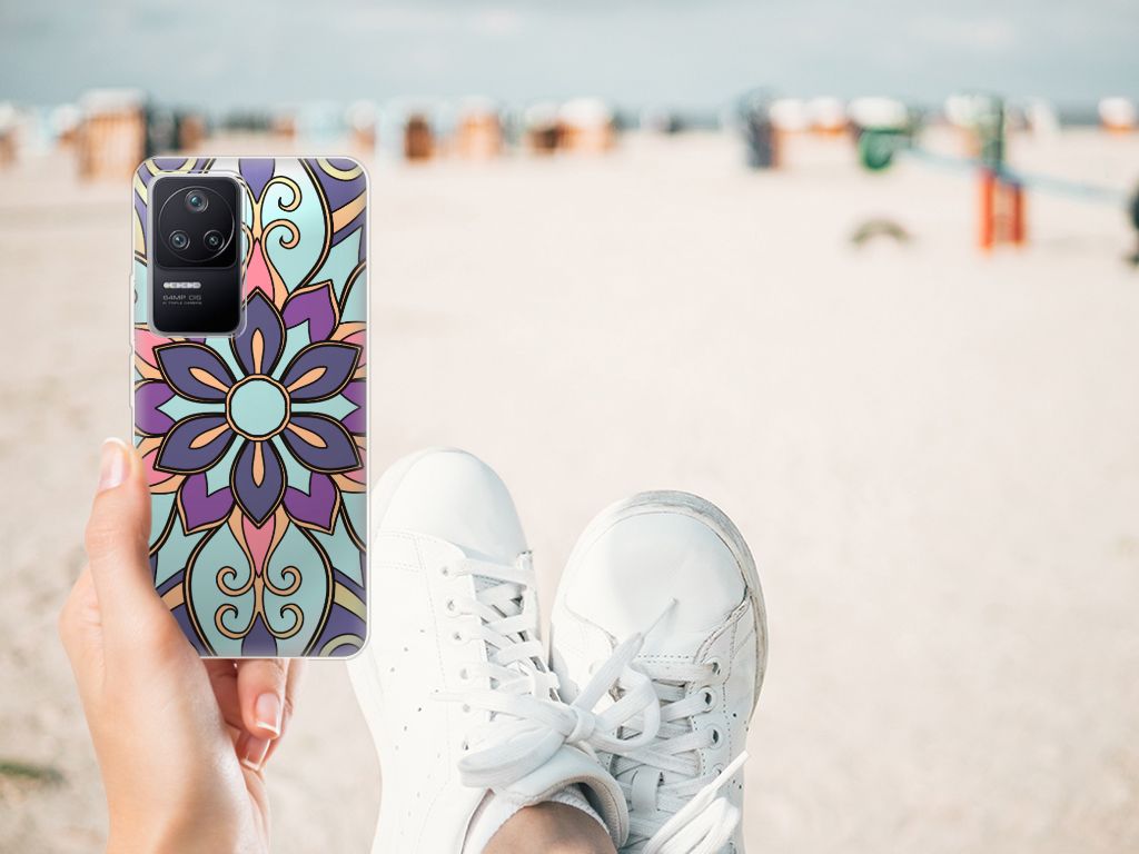 Xiaomi Poco F4 TPU Case Purple Flower B2C Telecom
