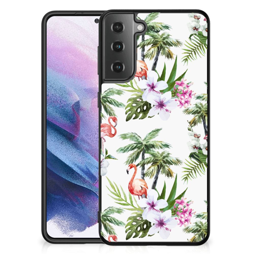 Samsung Galaxy S21 Plus Dierenprint Telefoonhoesje Flamingo Palms B2C Telecom