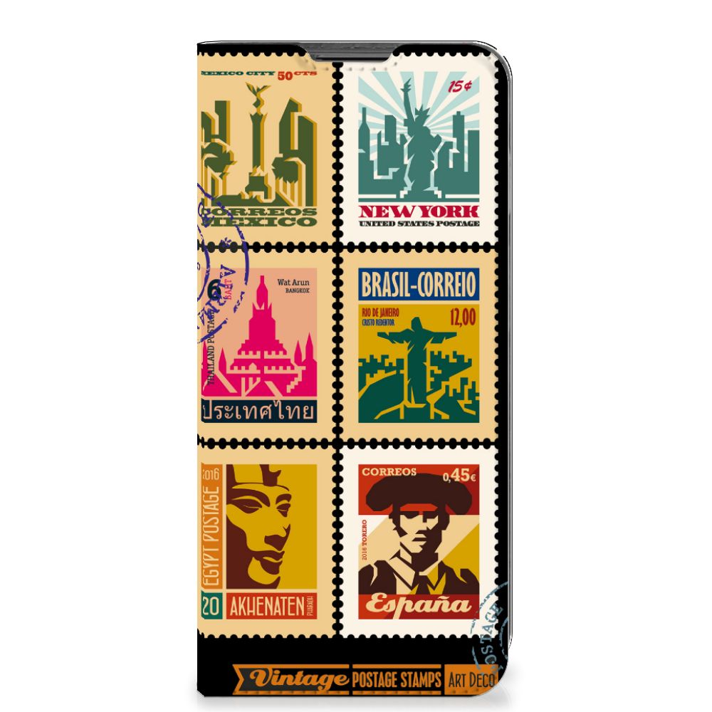 Motorola Moto G22 Book Cover Postzegels - B2C Telecom