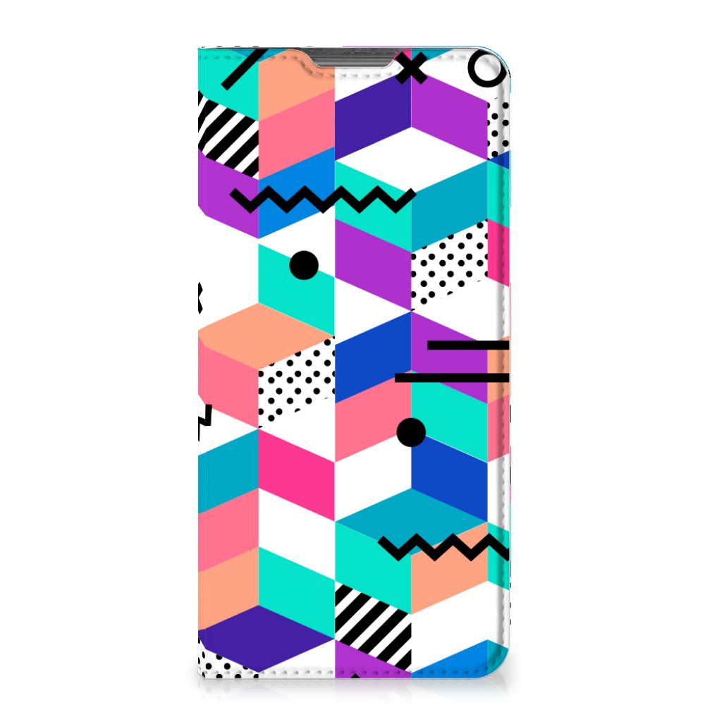 Motorola Moto G52 | Moto G82 Stand Case Blokken Kleurrijk - B2C Telecom