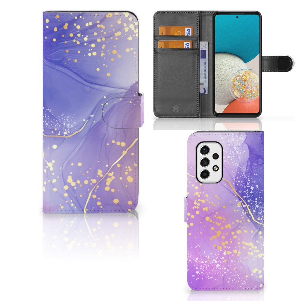 Hoesje voor Samsung Galaxy A53 Watercolor Paars