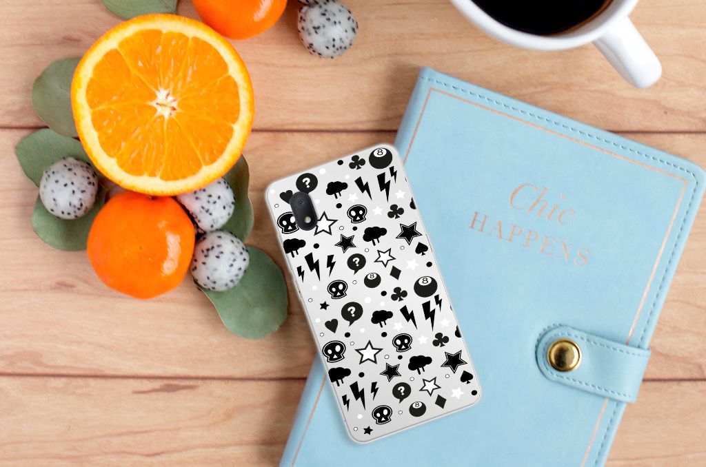 Silicone Back Case Alcatel 1B (2020) Silver Punk B2C Telecom