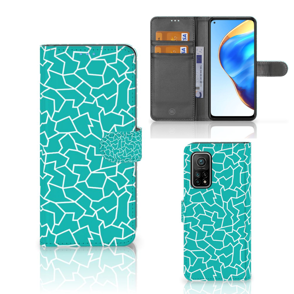 Xiaomi Mi 10T Pro | Mi 10T Hoesje Cracks Blue