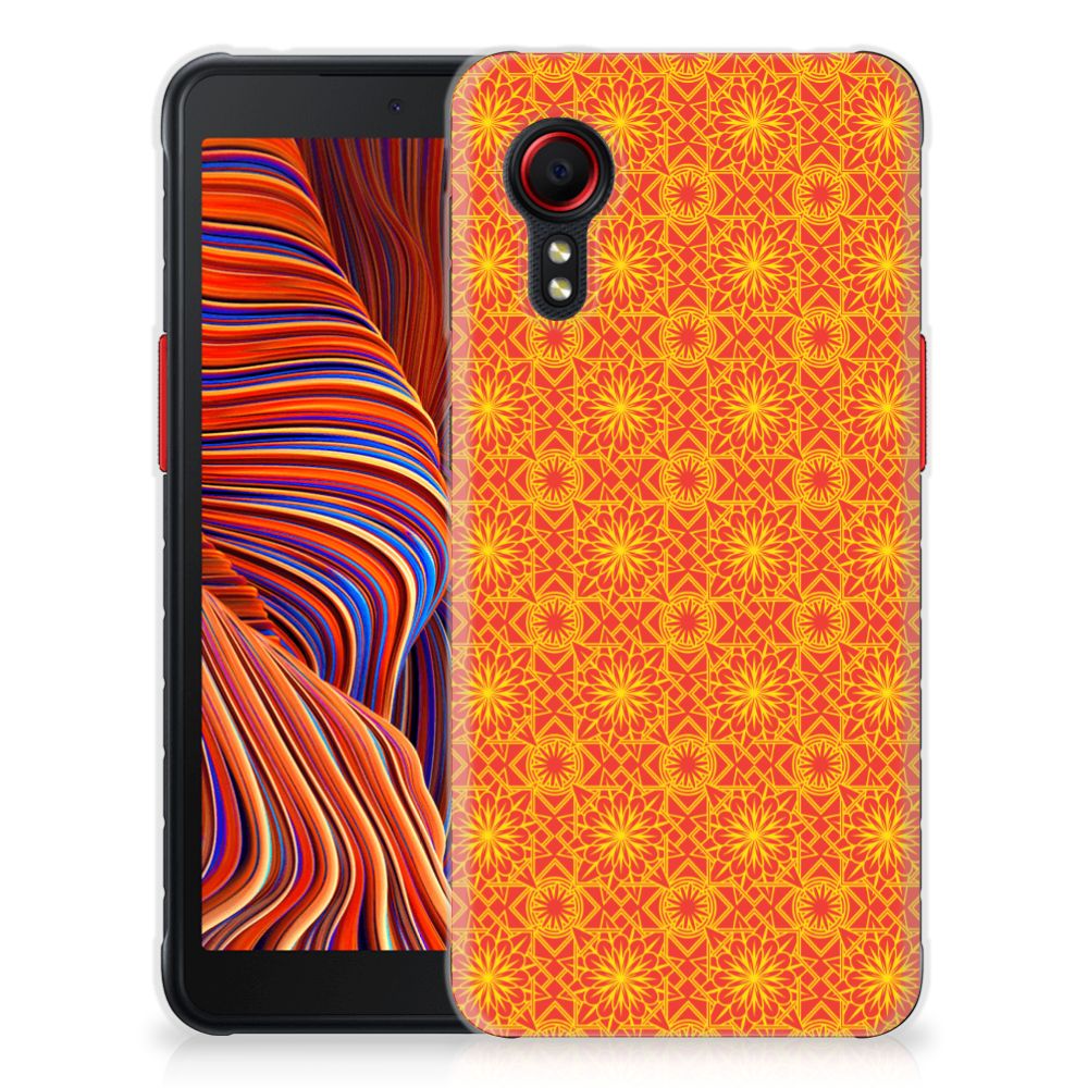 Samsung Galaxy Xcover 5 TPU bumper Batik Oranje