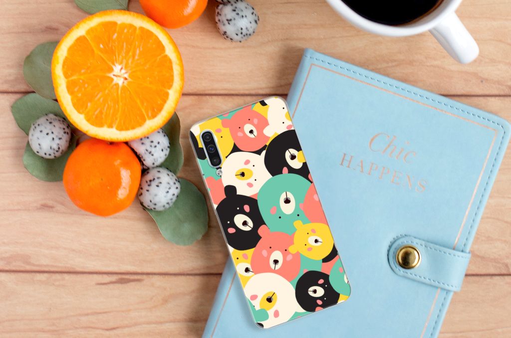 Samsung Galaxy A50 Telefoonhoesje met Naam Bears