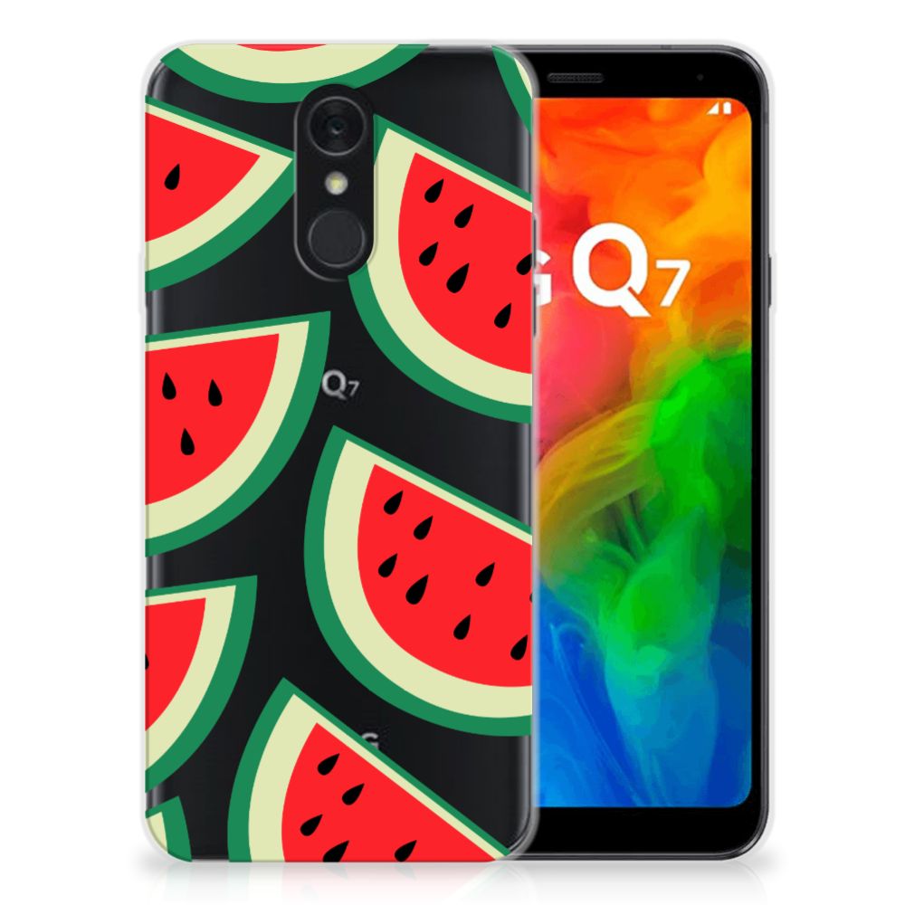 LG Q7 Siliconen Case Watermelons