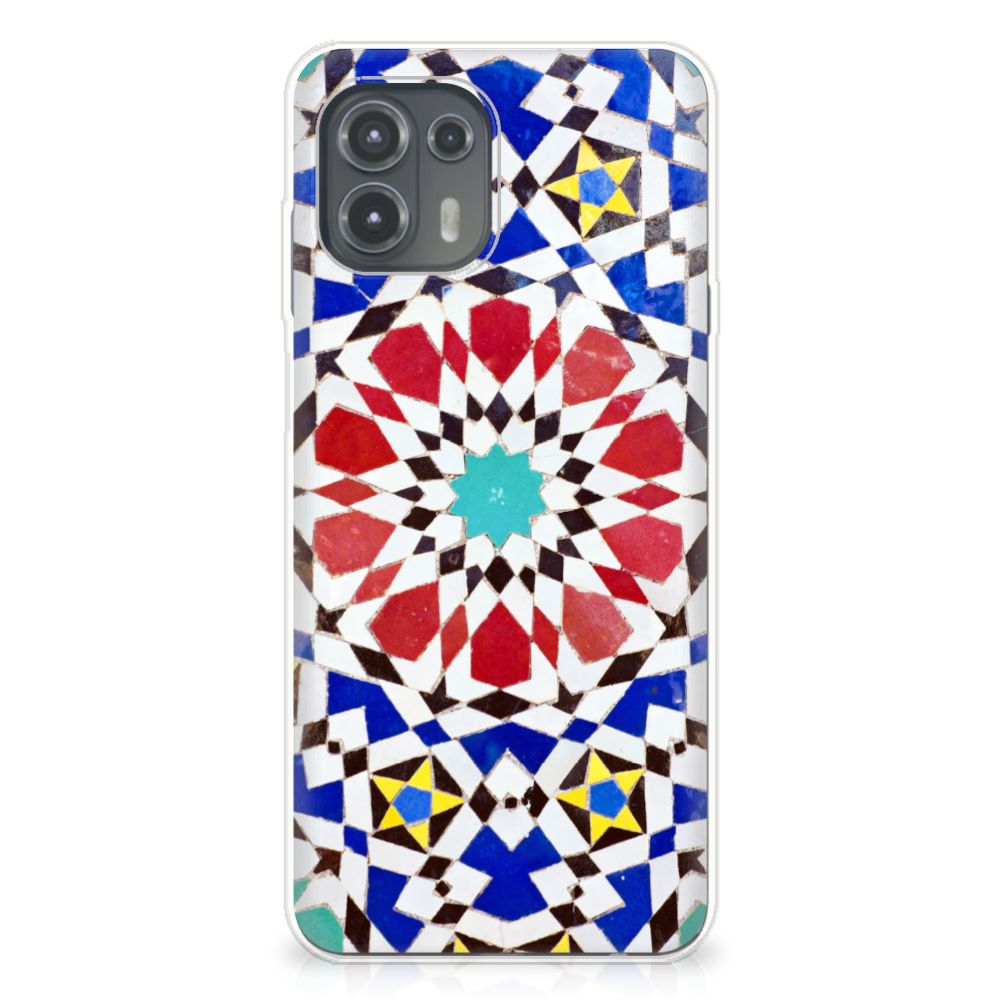 Motorola Edge 20 Lite TPU Siliconen Hoesje Mozaïek B2C Telecom