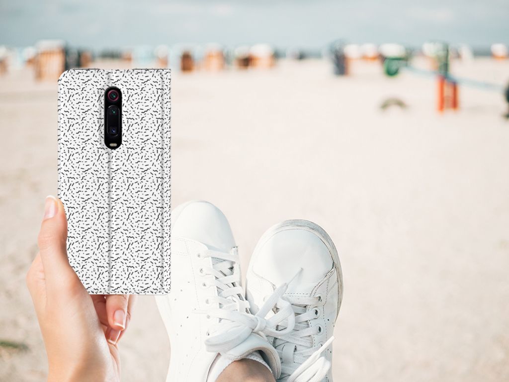 Xiaomi Mi 9T Pro Hoesje met Magneet Stripes Dots - B2C Telecom