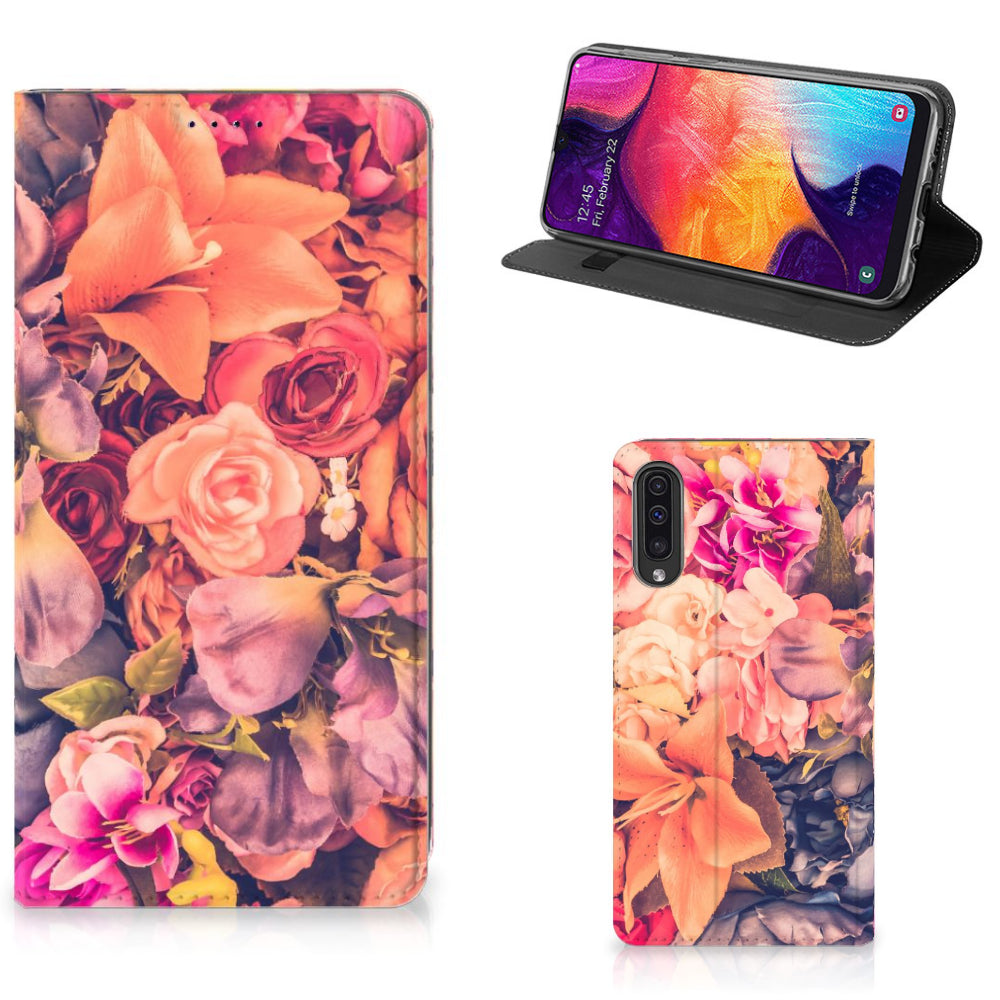 Samsung Galaxy A50 Smart Cover Bosje Bloemen