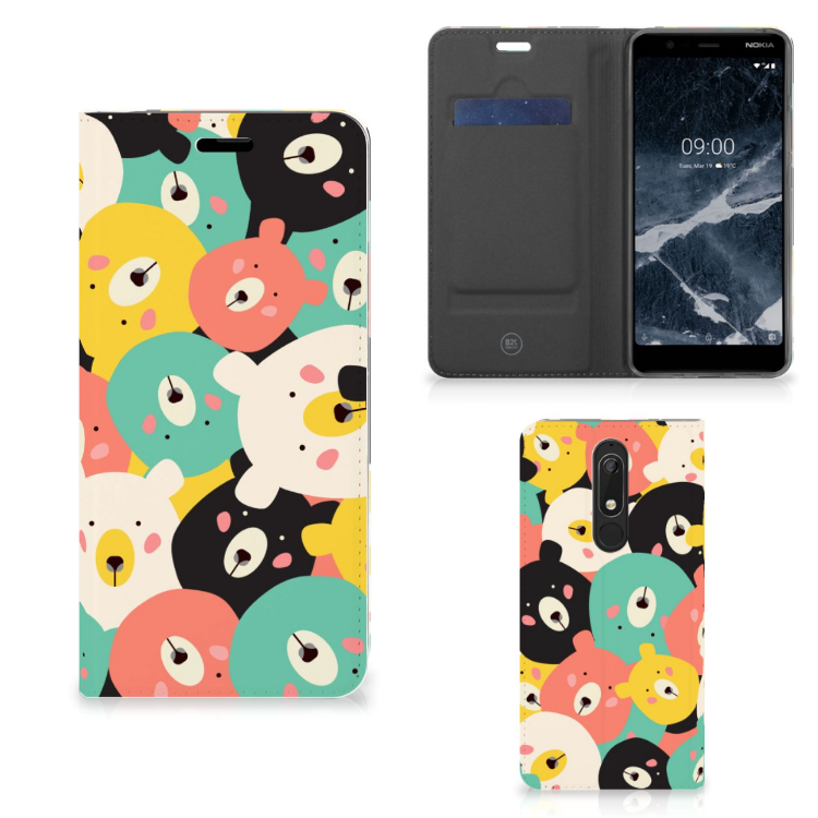 Nokia 5.1 (2018) Magnet Case Bears