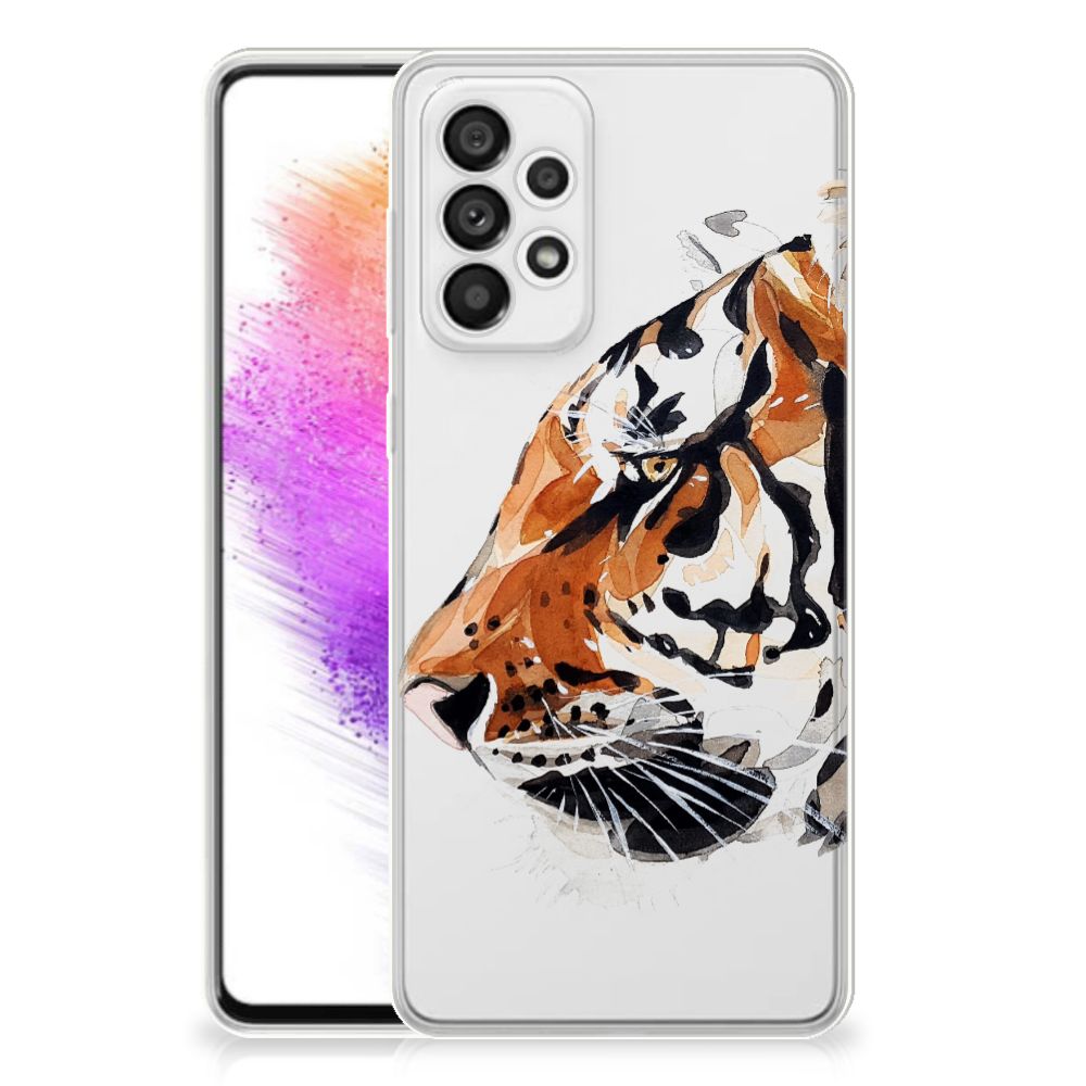 Hoesje maken Samsung Galaxy A73 5G Watercolor Tiger B2C Telecom